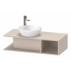 DURAVIT D-Neo závesná skrinka pod umývadlo na dosku Compact, 1 otvorená priehrada vpravo, 1000 x 480 x 260 mm, taupe matná, DE491909191