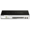 D-Link DGS-1210-10P 10-port Gigabit Smart+ PoE Switch, 8x GbE PoE+, 2x SFP, PoE 65W, fanless DGS-1210-10P/E