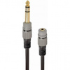 Gembird 6.35 mm to 3.5 mm audio adapter, 0.2m, black A-63M35F-0.2M