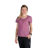 Northfinder Dámske outdoorové tričko z organickej slub bavlny CANDICE rosewine 2XL TR-6003OR