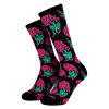 SANTA CRUZ ponožky - Dressen Rose Crew Two Sock Black (BLACK)