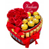 Torta MERCI Darčekový kôš Ruže Darček na Narodeniny Meniny 30 40
