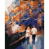 ZUTY Maľovanie podľa čísel ZAMILOVANÝ PÁR V PARKU Rámovanie vypnuté plátno na rám Rozmer 80x100 cm