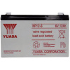 Yuasa NP12-6 NP12-6 olovený akumulátor 6 V 12 Ah olovený so skleneným rúnom (š x v x h) 151 x 98 x 50 mm plochý konektor 6,35 mm bezúdržbová, VDS certifikácia; NP12-6