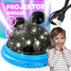 PROJEKTOR HVIEZD NOČNÁ LAMPA HVIEZDY MESIAC USB BATÉRIE LED PROJEKTOR