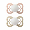 BIBS Supreme symetrické cumlíky z prírodného kaučuku 2ks - veľkosť 1 - Blush Nočný / Vanilla Nočný