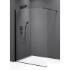Polysan Polysan, MODULAR SHOWER BLACK stena na inštaláciu na múr, jednodielna, 800 mm, MS1-80B