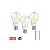 Smart LED žárovka filamentová E27 7W IMMAX NEO 07713C WiFi Tuya sada 3ks