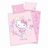 HERDING Obliečky do postieľky Hello Kitty květy Bio Bavlna Bio Bavlna, 100/135, 40/60 cm