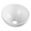 SAPHO - MINOR umývadlo na dosku, liaty mramor, priemer 26cm, biela MR260