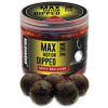 Boilie v Dipe Haldorádó Boilies Dipped Max Motion 20mm Pikantní červená játra 80g