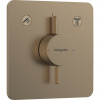 Hansgrohe Hansgrohe DuoTurn Q - Batéria pod omietku pre 2 spotrebiče, kartáčovaný bronz 75414140