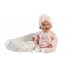 Rappa Llorens 74122 NEW BORN - realistická panenka miminko se zvuky a látkovým tělem - 42 cm