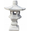 Záhradná figúrka - Betónová záhradná postava - japonská lampa so strechou založenou na (BETÓNOVÁ ZÁHRADNÁ POSTAVIČKA - JAPONSKÁ LAMPA S VRCHOLOM NA PODKLADE)
