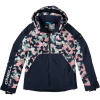 O'Neill ADELITE AOP JACKET tmavo modrá,ružová,biela Dievčenská lyžiarska/snowboardová bunda 140