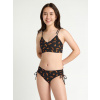 Dievčenské menštruačné plavkyModibodi Teen High Bikini Cheetah Chase Black spodný diel (MODI4375CCB) 16-18 let