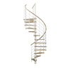 Minka STAIRS Kombinované točité schodisko Venezia dub/biela pr. 160 cm