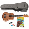 CASCHA HH 2027 Soprano Mahogany Ukulele Bundle