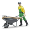 Bruder 62610 Zemědělec s kolečkem a nářadím