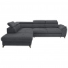 Stylife ROHOVÁ SEDACIA SÚPRAVA, textil, antracitová - Online Only obývacie izby - 000553009549