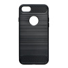 Pevné silikónové puzdro Forcell Carbon pre Apple iPhone 7/8 čierne