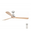 FARO Barcelona FARO 33504DC - Stropný ventilátor LANTAU XL drevo/chróm pr. 168 cm + DO FA33504DC + záruka 3 roky zadarmo