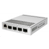 MikroTik Cloud Router Switch CRS305-1G-4S+IN, Dual Boot (SwitchOS, RouterOS), 800MHz, 512MB RAM, 4xSFP+, vč.L5 CRS305-1G-4S+IN