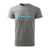 Sablio Tričko s potlačou ROBLOX modrý text - šedé S