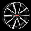 ANZIO Vector 6x16 5x100 ET35 diamond-black frontpolished