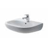 Duravit D-Code Umývadlo, 55x43 cm, s prepadom, s otvorom na batériu, biela 23105500002