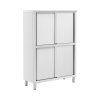 Nerezová skrinka na riad - 1200 x 500 x 1800 mm - 4 vložky - do 200 kg - Royal Catering RCAT-120/50-C