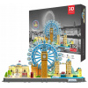 3D puzzle Londýn City Vzdelávacie Premium pre deti Dospelí Big Ben+ LED 106 ks