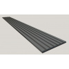 Dekoračný 3D lamelový Akustic panel 265x30x2,4cm Filc MDF Čierna lamela CPL Diamantov Sivá 3D-F-DIAM-CIER
