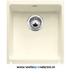 Keramický drez SUBLINE 375-U bez tiahla (magnólia lesklá)