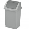 Curver Odpadkový kôš Click it 15L - strieborný / grafitový 04043-877