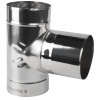 PRODMAX Nerezový komínový sopúch 90° - priemer 80 mm, hrúbka steny rúry 0,6 mm, dymovod - jednoplášť
