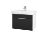 Dreja Umývadlová skrinka SOLO SZZ 60 - N01 Biela lesk / Úchytka T05 / L03 Antracit vysoký lesk