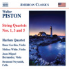 Walter Piston: String Quartets Nos. 1, 3 and 5 (CD / Album)