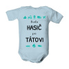 Dětské body s potlačou Budu po tátovi dětské Světle modrá 0-3 měsíce