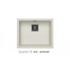 Alveus QUADRIX 50 kuchynský granitový drez so sifónom-spodná montáž White+prepad anthracit ALV_QUADRIX50_11_SM+anthracit