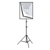 Štúdiová súprava Puluz softbox 50x70 cm, statív, LED žiarovka 4 ks PU5071EU