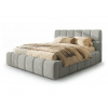 Wilsondo Čalúnená manželská posteľ s úložným priestorom Velo 2 160x200 - svetlosivá