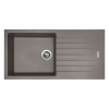 Sinks Perfecto 1000 Granitový drez s odkapávačom, obojstranný, 100x50cm, truflový, ACRPE10050054