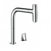 Hansgrohe M71 - Drezová batéria Metris Select s výsuvnou koncovkou, 2-otvorová inštalácia, sBox, EcoSmart, chróm 73825000