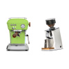 Ascaso Dream PID, Fresh Pistachio + Eureka Mignon Zero 65 Speedy, CR white