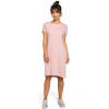 BeWear Dámske midi šaty Almut B050 ružová XL