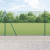 zahrada-XL Plot s stĺpmi Zelená 1.4 x 10 m Oceľ 3352408