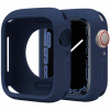 AppleKing ochranné silikónové púzdro pre Apple Watch 38mm / 40mm - tmavo modré - možnosť vrátiť tovar ZADARMO do 30tich dní