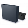 Kvetináč plast sivý Prosperplast 77 cm x 23,5 x 68,6 cm