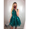 Dámske spoločenské krátke šaty , (Dámske spoločenské krátke šaty, zelené)